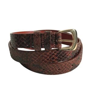 Karl Marc John leather snake skin belt size small